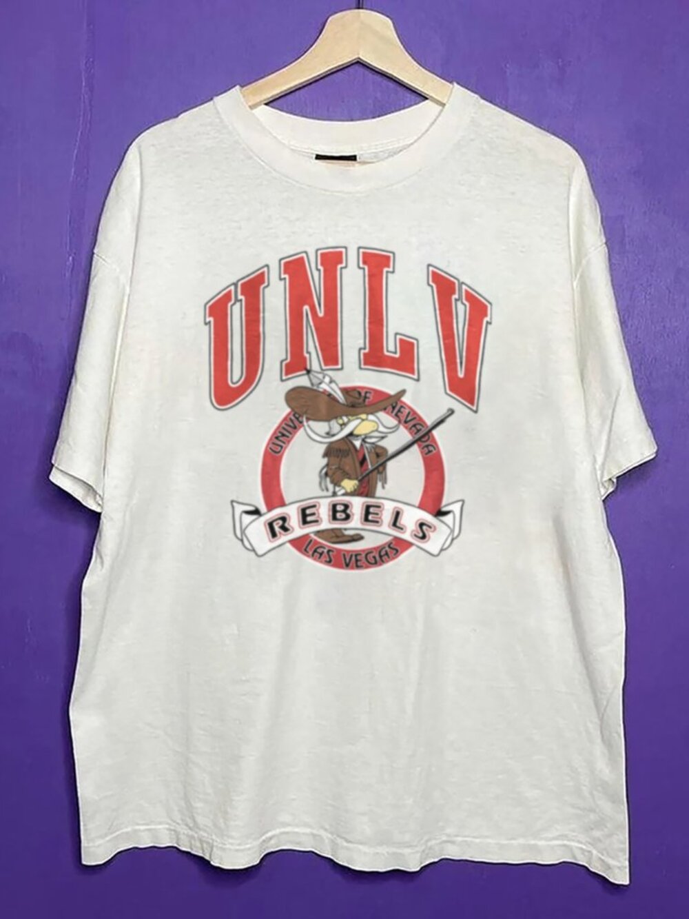 Vintage UNLV Rebels Mascot Big Logo Shirt, University of Nevada Men Women Shirt